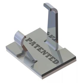 Cable Clamps - Adhesive Mount, Aluminum, 2 Arm
