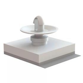 Adhesive Base Support - Snap Locking, Low-Profile, Cupped