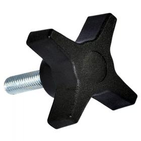 Clamping Knobs 4 Arm Male Stud Prominent Grip